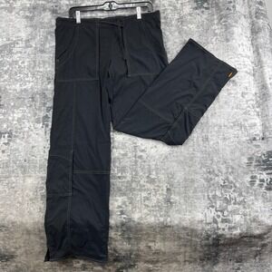 Lucy Women's Small Black Technical Hiking Cargo Pants Contrast Stitch Stretch